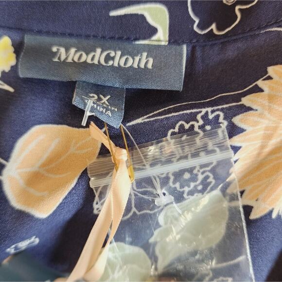 MODCLOTH NEW TUNIC FLORAL DRESS SIZE 2X - Picture 5 of 6